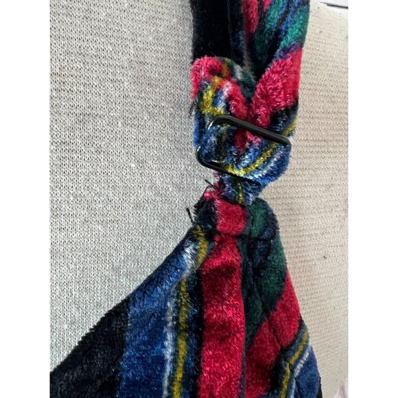 Torrid Sophie‎ Velvet Swing Cami Top 00 Plaid Holiday whimsigoth Medium Large - Picture 4 of 14